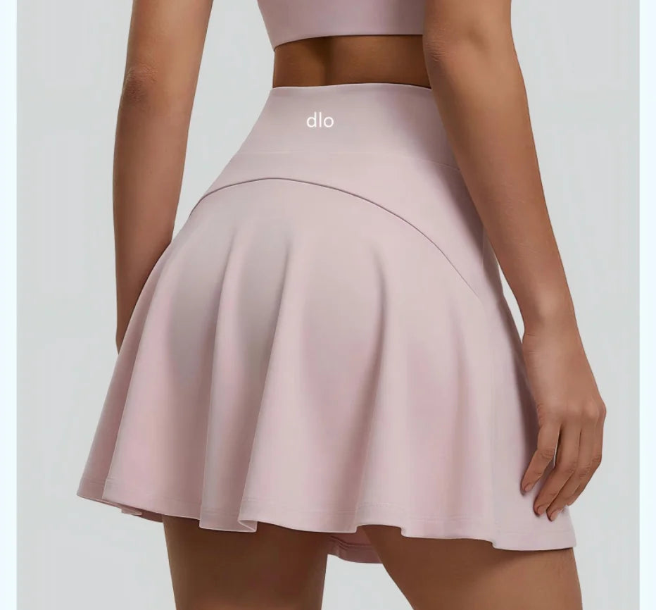 2026 summer new pleated skirt with pocket anti glare skirt, running tennis sports skirt, women's yoga fitness skirt, skirt pants