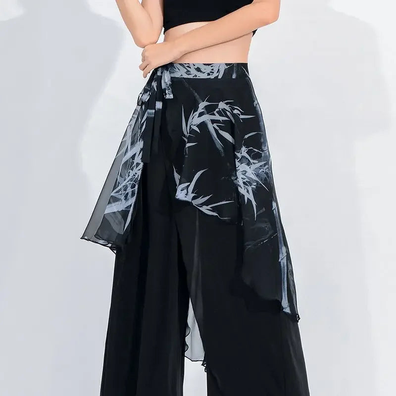 Chiffon Wrap Skirt Scarf - Sheer Sand Feel Flowy Dance Skirts for  Classical Dance, Modern Dance, Hip Scarf