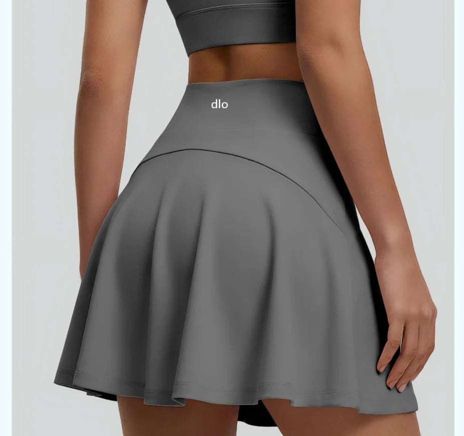 2026 summer new pleated skirt with pocket anti glare skirt, running tennis sports skirt, women's yoga fitness skirt, skirt pants