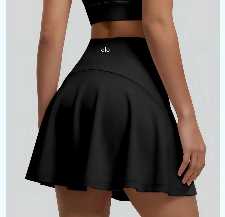 2026 summer new pleated skirt with pocket anti glare skirt, running tennis sports skirt, women's yoga fitness skirt, skirt pants