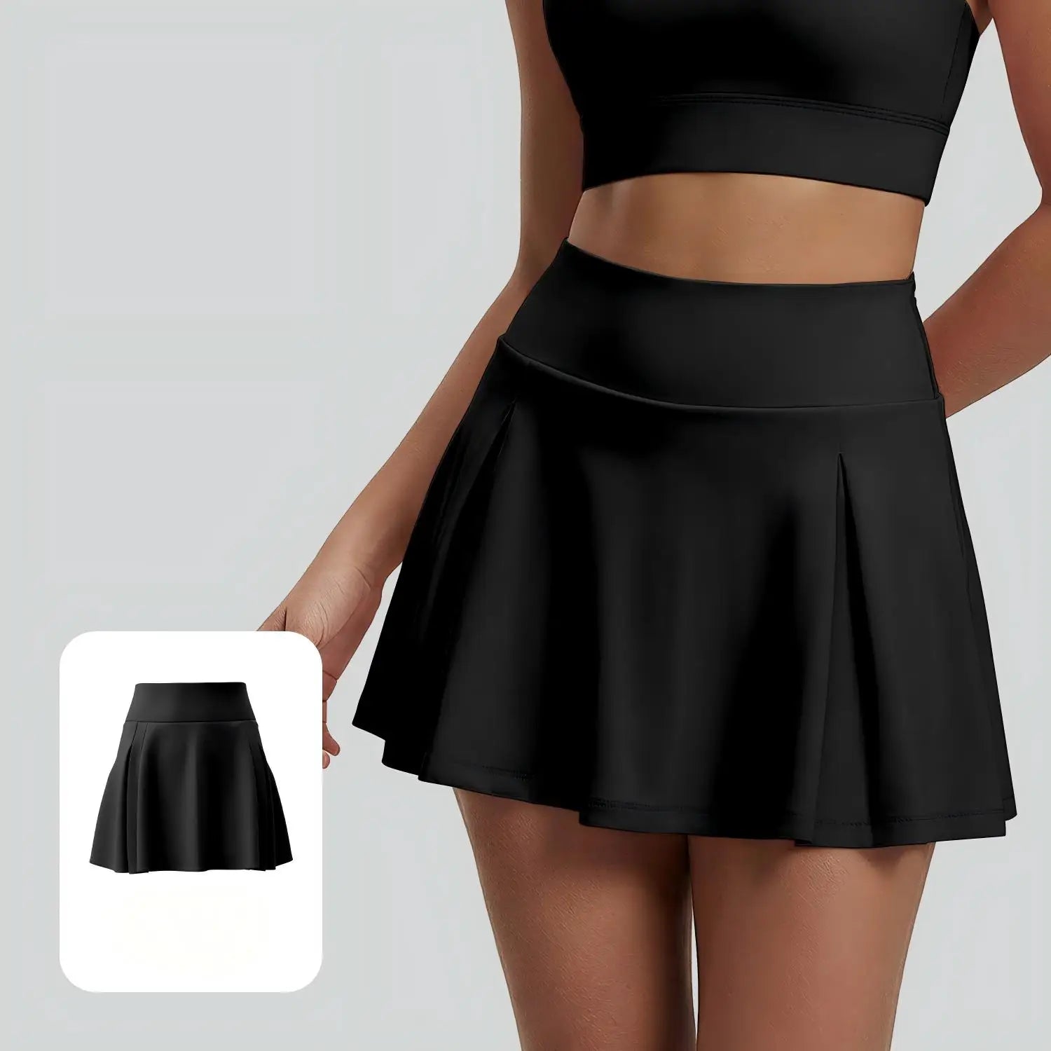 2026 summer new pleated skirt with pocket anti glare skirt, running tennis sports skirt, women's yoga fitness skirt, skirt pants