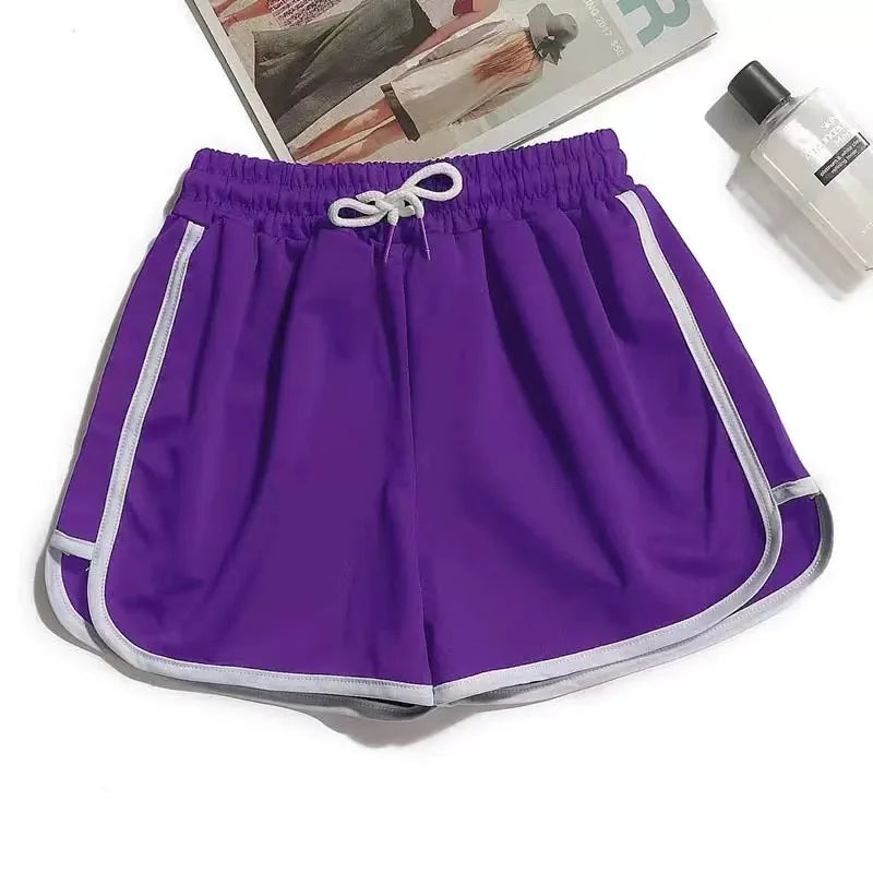 2025 Summer New Women Fashion Sports Shorts High Waist Sexy Hot Girl Korean Version Comfortable Casual Yoga Wide Leg Pants